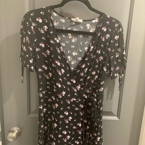 Wrap mini dress